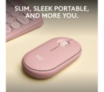 Pebble 2 M350s Slim Bluetooth Wireless Mouse Rose - Slika 3