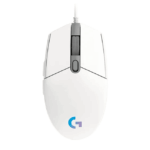 G203 LIGHTSYNC RGB 6 Button Gaming Mouse White